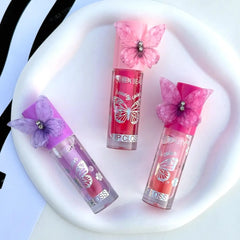 Love Queen Beauty Butterfly 3D Cap Lip Gloss - Each
