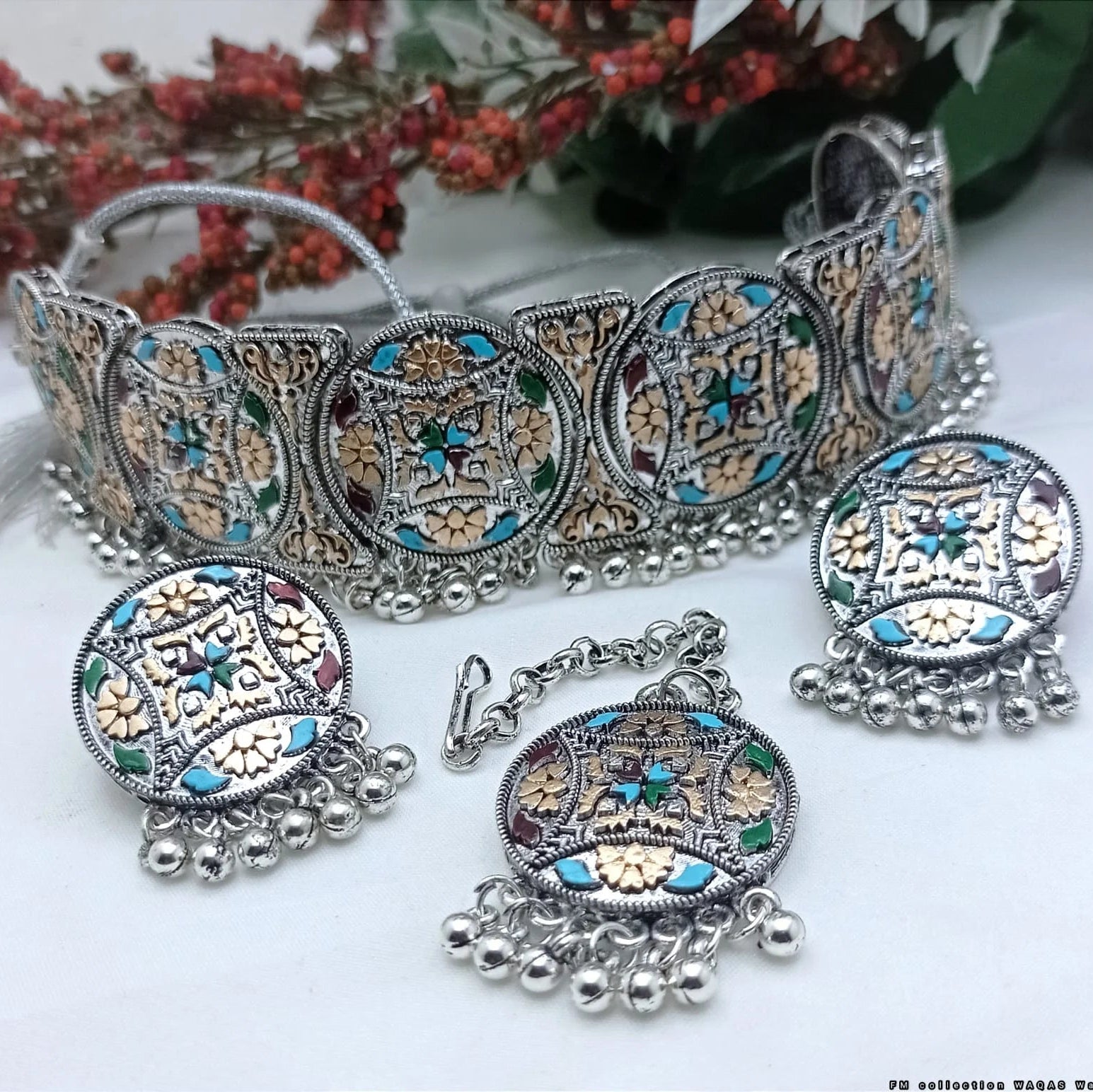 Turkish Choker Silver MT Set
