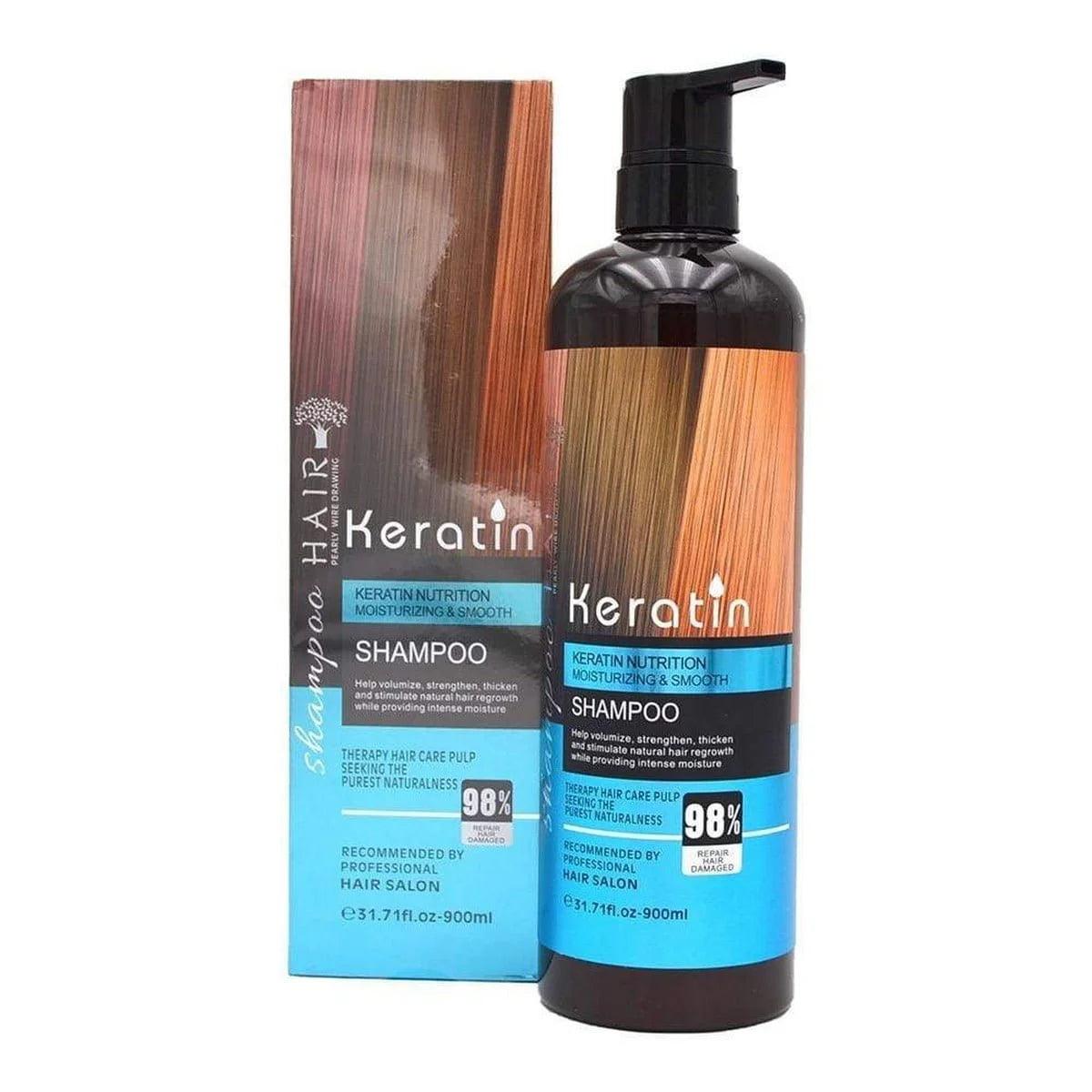 Keratin Nutrition Moisturising And Smooth Shampoo 900ml