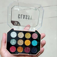 Quetee Beauty 12-Color Glitter Eyeshadow Palette