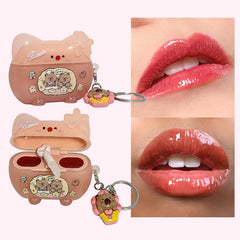 MLUNDO 1PCS Earphone shaped The unique design lip gloss