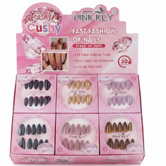 PINK KEY Fashion Cushy Press On Nails