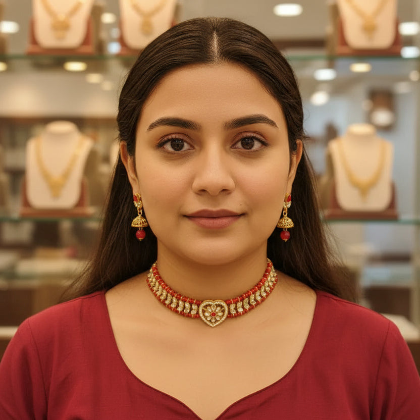 Moti Shisha Choker Set