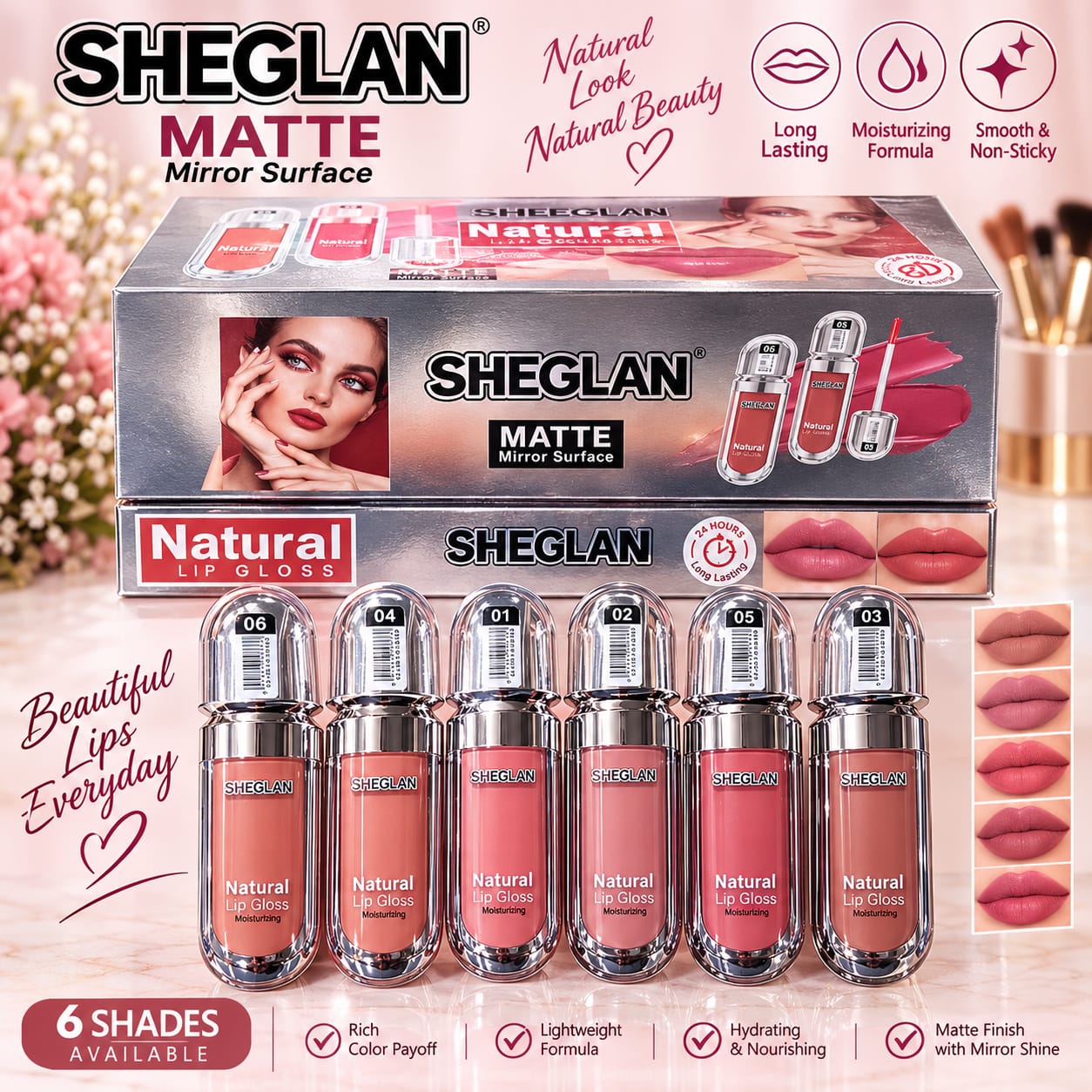 Siheglan Natural Lip Gloss Matte