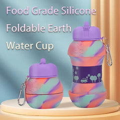 Silicone folding watter bottle