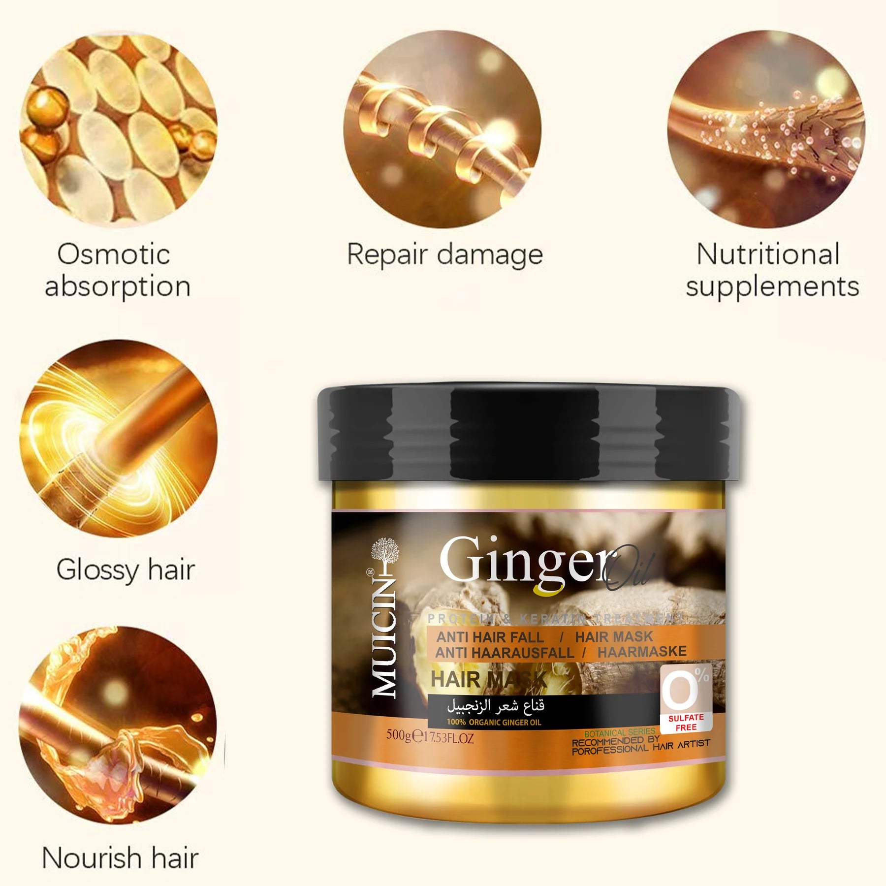 MUICIN Ginger Hair Mask - 500g