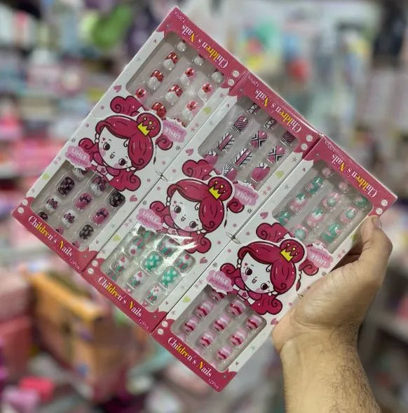 New Pack of 12pcs Cartoon Characters Artificial Nails