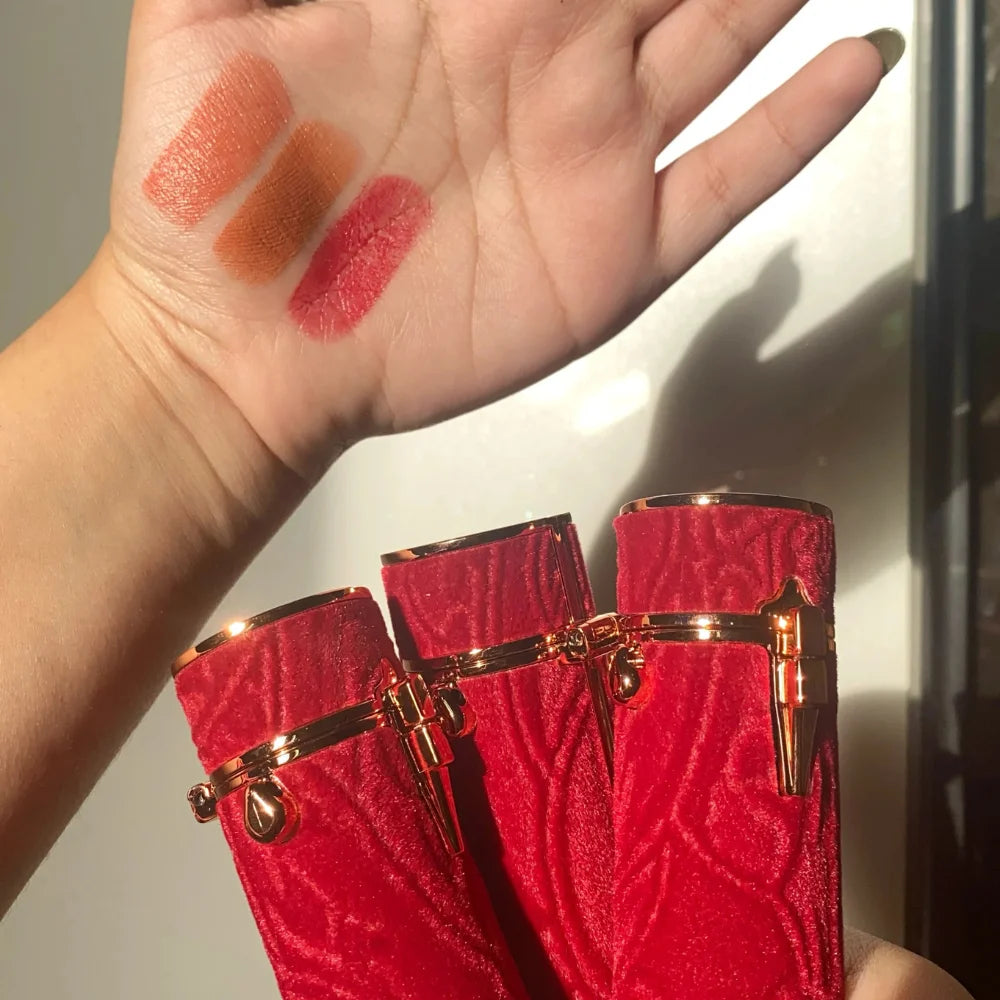 Mansly Velvet High Quality Fancy 3pcs Matte Lipsticks
