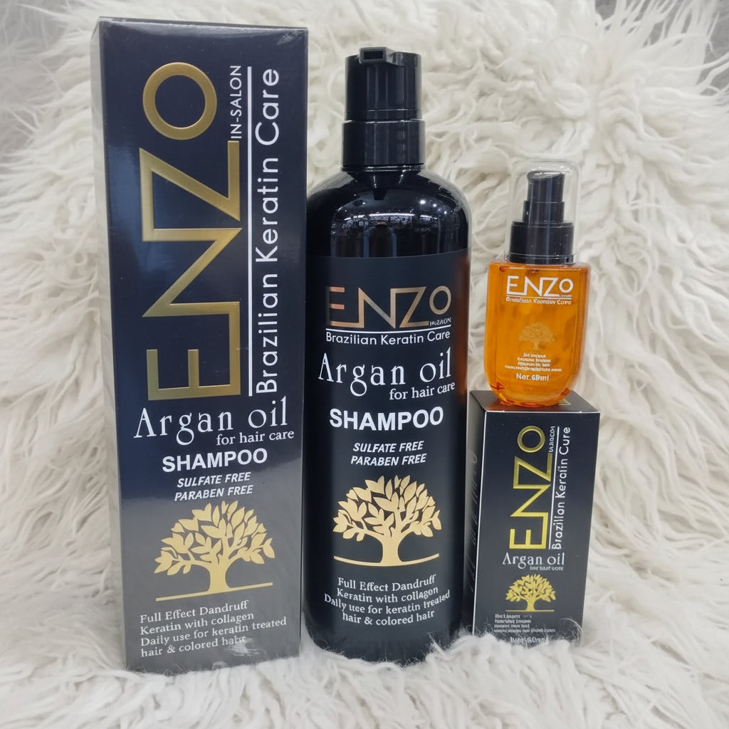 Enzo Argan Oil Shampoo + Enzo Argan Oil Hair Serum – 2 in 1 Deal