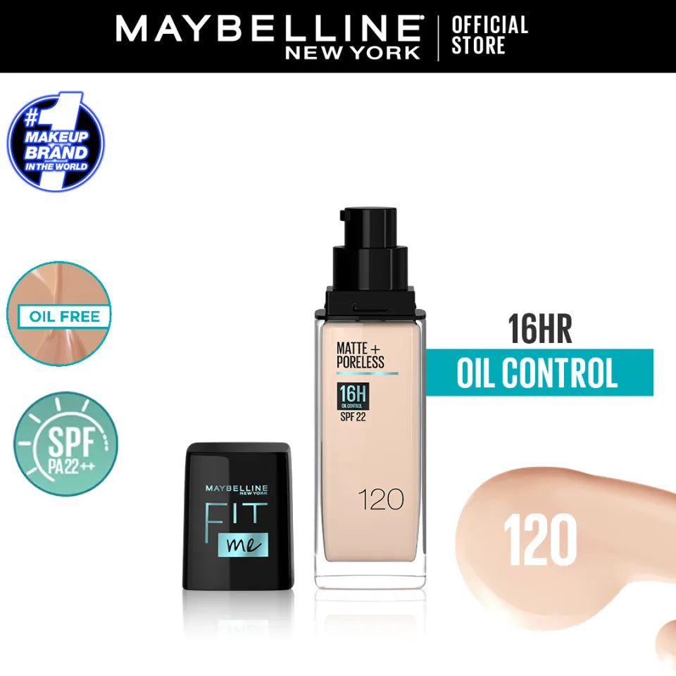 Maybelline New Fit Me Matte + Poreless Liquid Foundation Spf 22 - 30ml