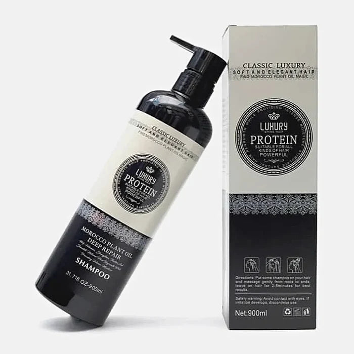 Luxury Protein Moroccan Hair Shampoo Protecting Scalp - 900ml
