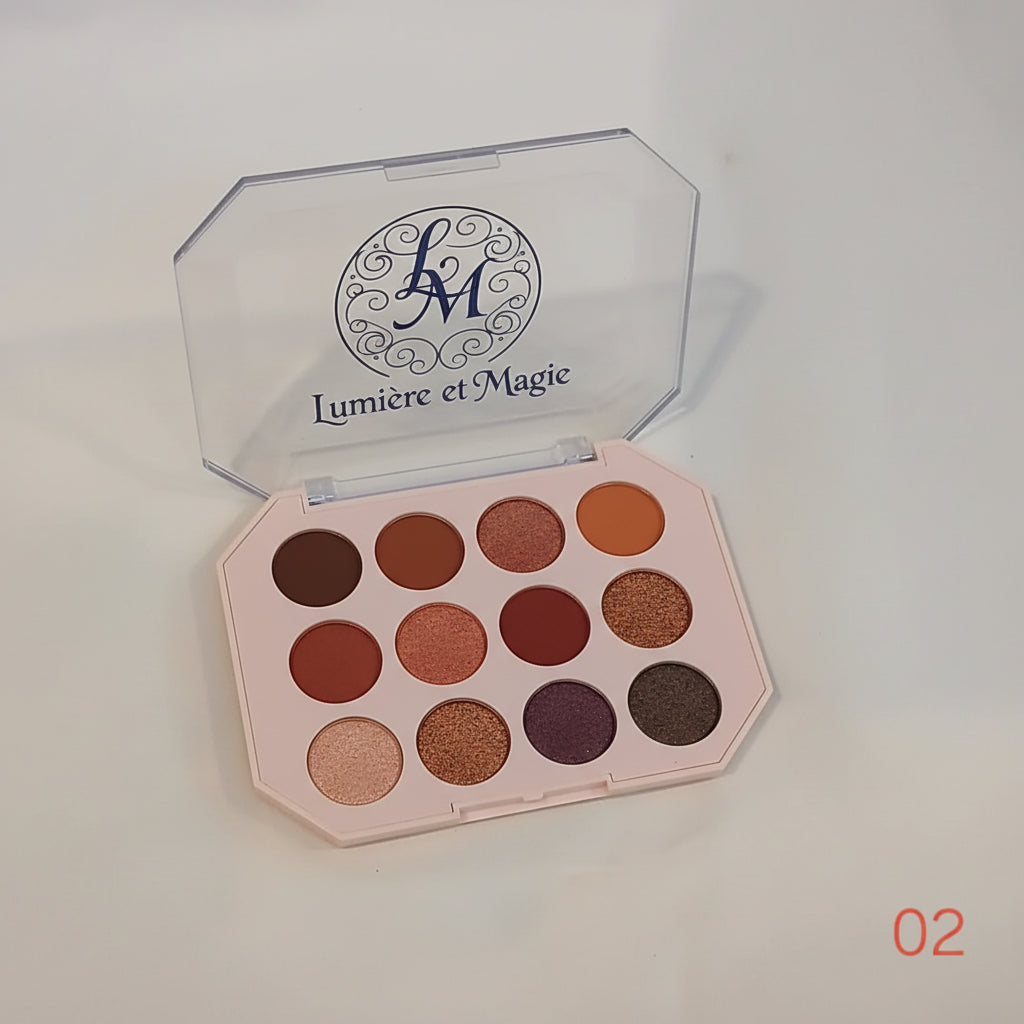 Rose Angel Iconic Glam 12 Colors Eyeshadow Palette