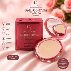 𝘾𝙊𝙇𝙊𝙍 𝘾𝙍𝙐𝙎𝙃 Soft Bright skin Two way cake Face Powder