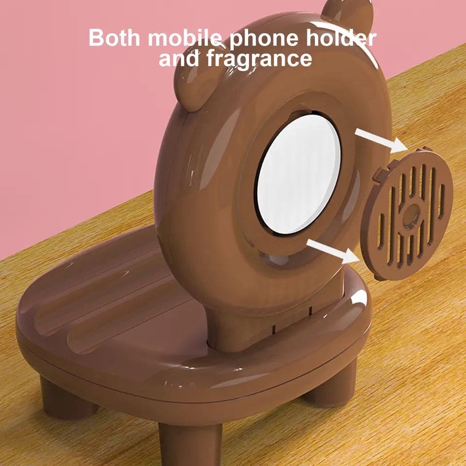 Cute Mobile Phone Chair Table Stand with Mirror