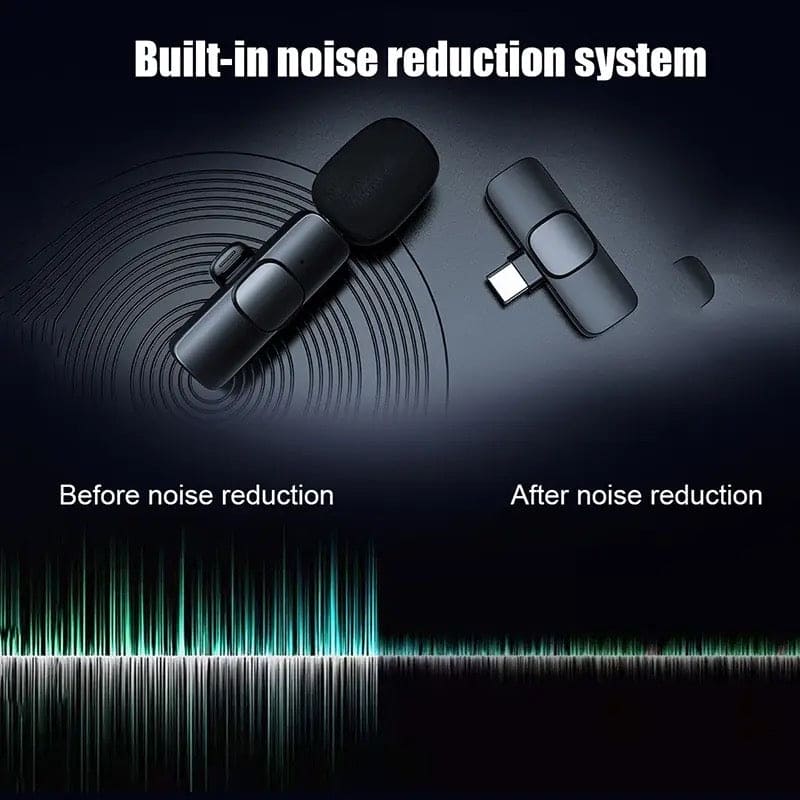 Portable Wireless Mic - Wireless Lavalier Microphone