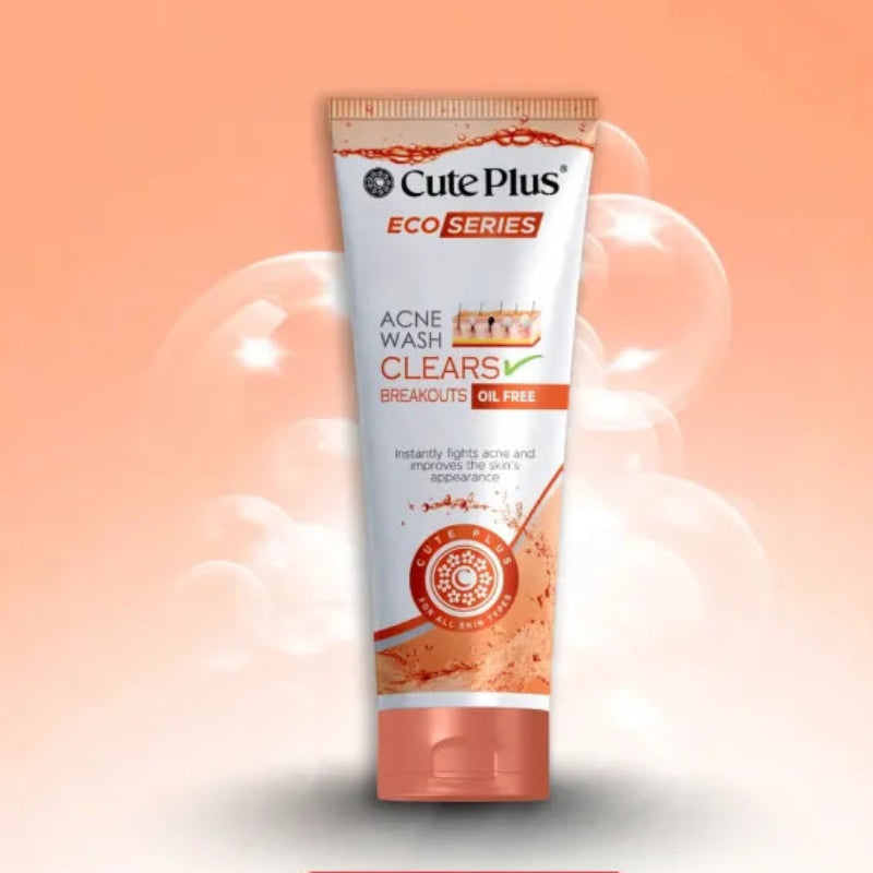 Cute Plus Eco Series Acne Oil Free Facial Foam - 100ml