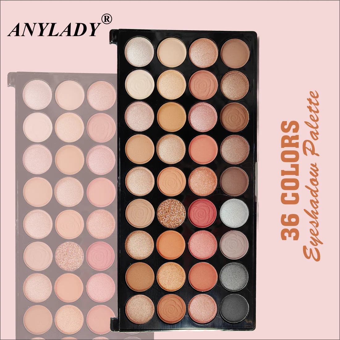 ANY LADY 36 Color Eye Shadow  Palette Rose Edition