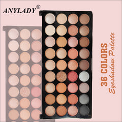 ANY LADY 36 Color Eye Shadow  Palette Rose Edition