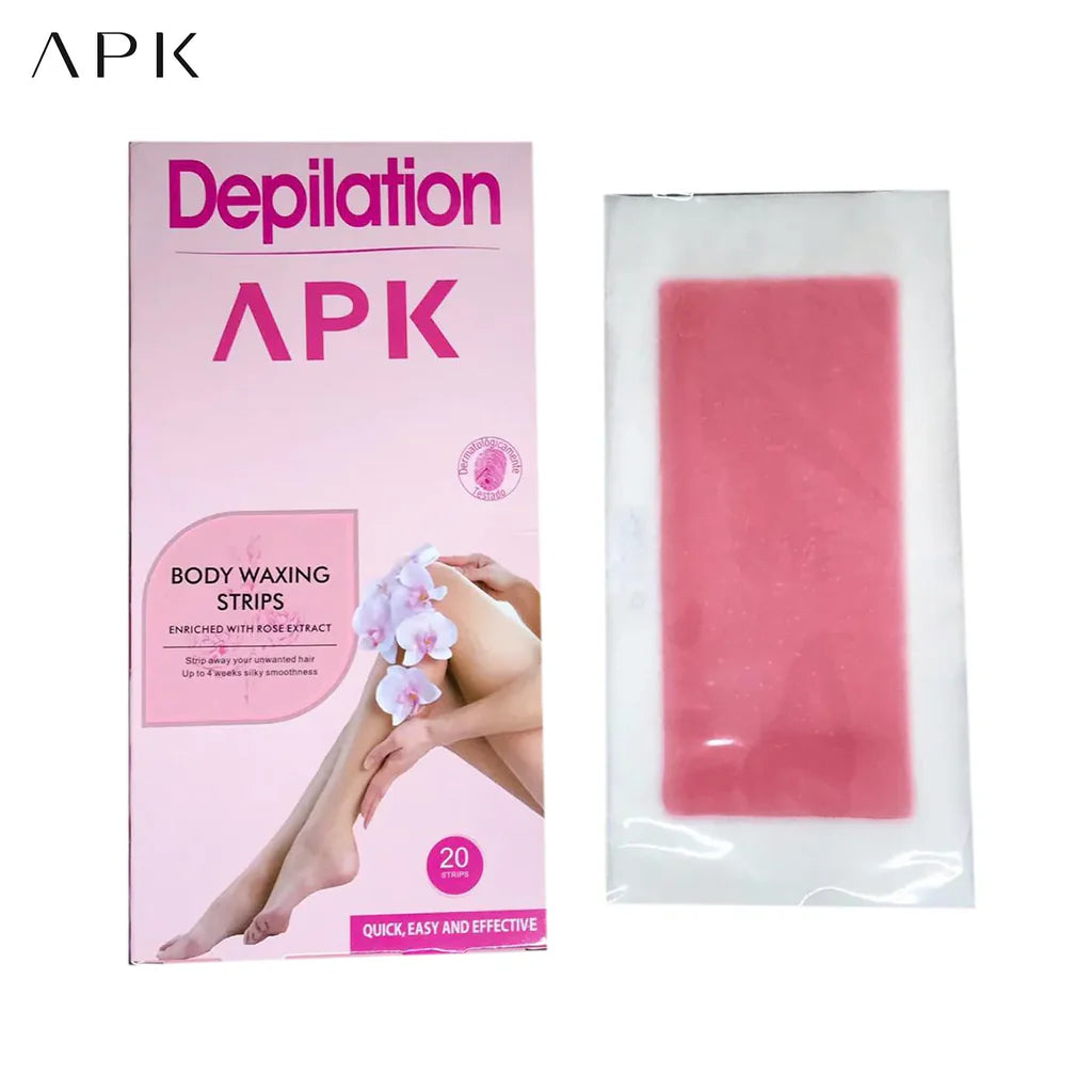 APK Depilation Quick Easy & Effective Body Waxing Strips 20pcs