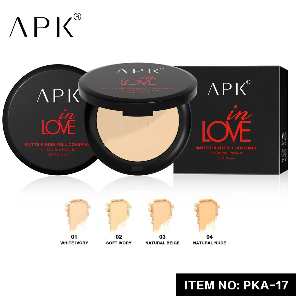 APK in Love Matte Finish Full Cover Compact Powder