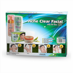 Soft Touch Acne Clear Facial Kit 4 Items