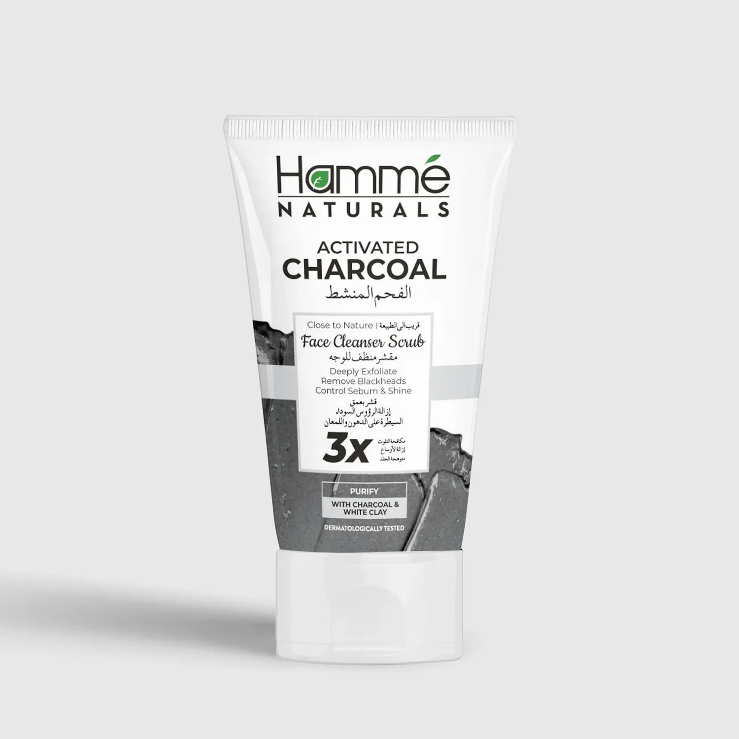 Hamme Natural Activated Charcoal Face Cleanser Scrub 100ml