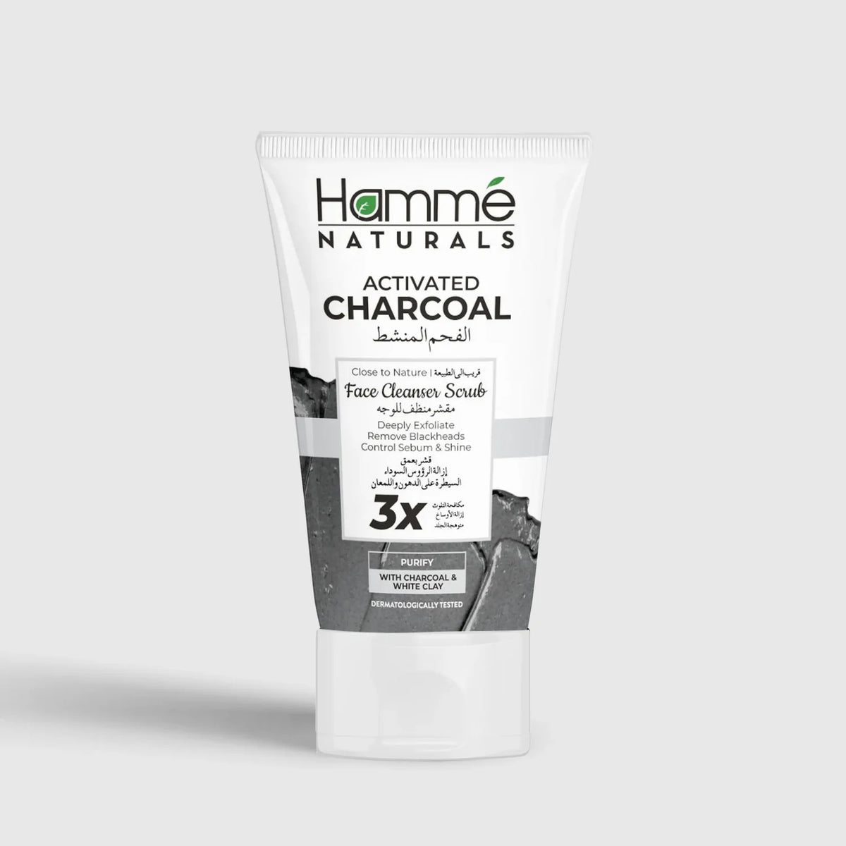 Hamme Natural Activated Charcoal Face Cleanser Scrub 100ml