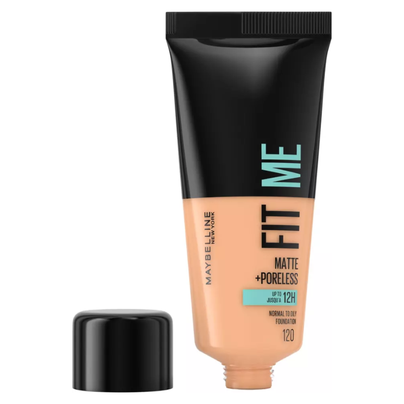 Original Maybelline Fit Me Foundation, Matte & Poreless, Full Coverage Blendable Normal to Oily Skin, 30ml