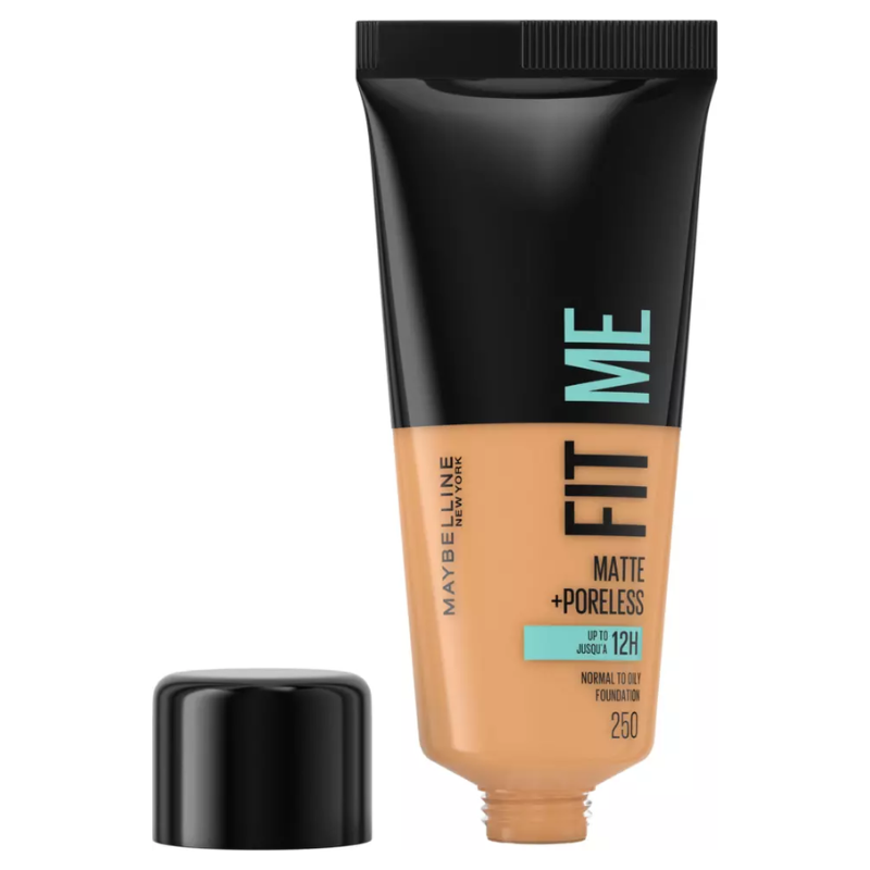 Original Maybelline Fit Me Foundation, Matte & Poreless, Full Coverage Blendable Normal to Oily Skin, 30ml