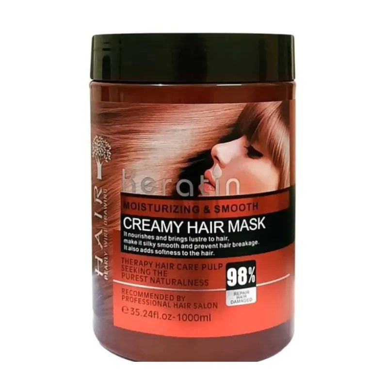 Keratin Moisturizing & Smooth Creamy Hair Mask Repair Hair Damage