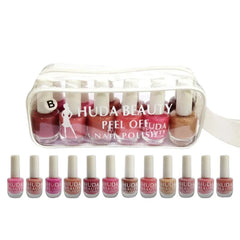 Huda Beauty Nail Paint Peel off - 12 Pcs