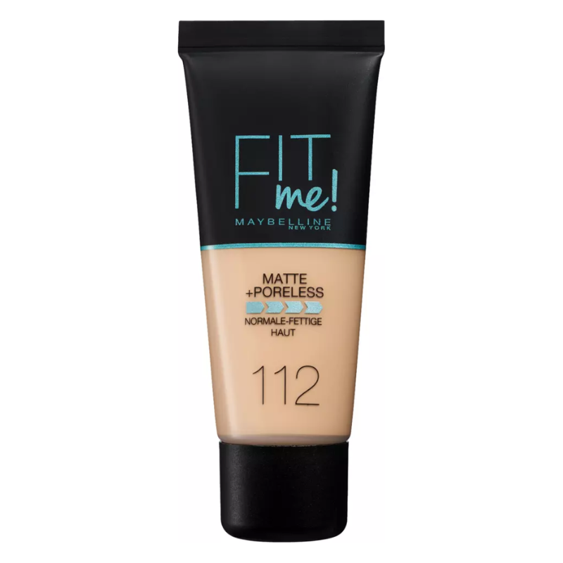 Original Maybelline Fit Me Foundation, Matte & Poreless, Full Coverage Blendable Normal to Oily Skin, 30ml