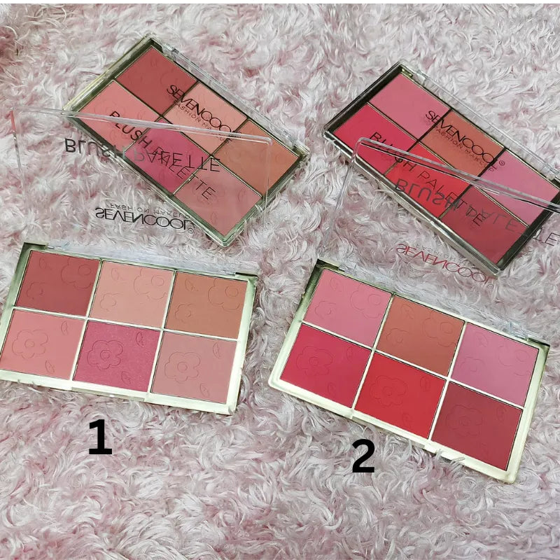 Seven cool 6 in 1 Blush Palette