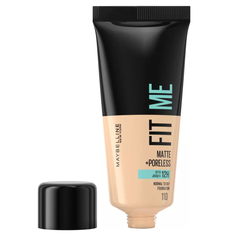 Original Maybelline Fit Me Foundation, Matte & Poreless, Full Coverage Blendable Normal to Oily Skin, 30ml