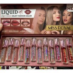 12 PCS miss royal Lipgloss