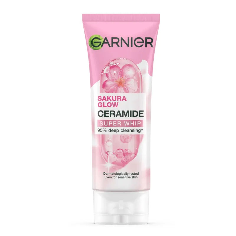 Garnier Sakura Glow Pinkish Glow Super Whip Foam Facial Cleanser - 100ml