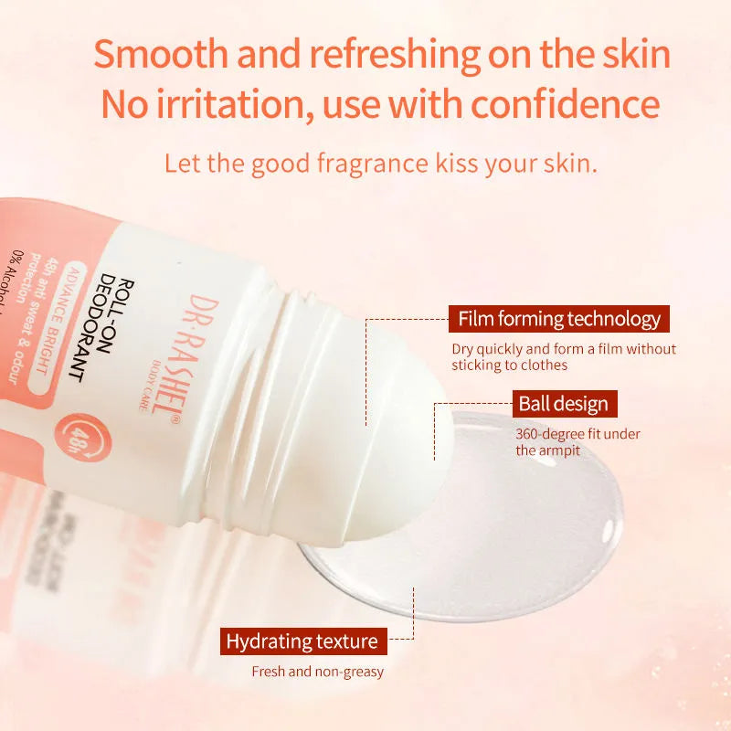 Dr. Rashel Advance Bright Quick Dry Roll-On Deodorant 48H Protection - 50ml