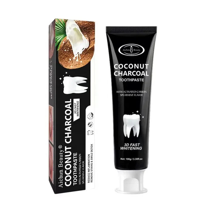 Aichun Beauty Teeth Coconut Black Bamboo Charcoal Toothpaste - 100g