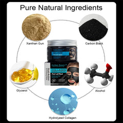 Aichun beauty Collagen Bamboo Charcoal Vegan Peel-Off Facial Mask - 150ml