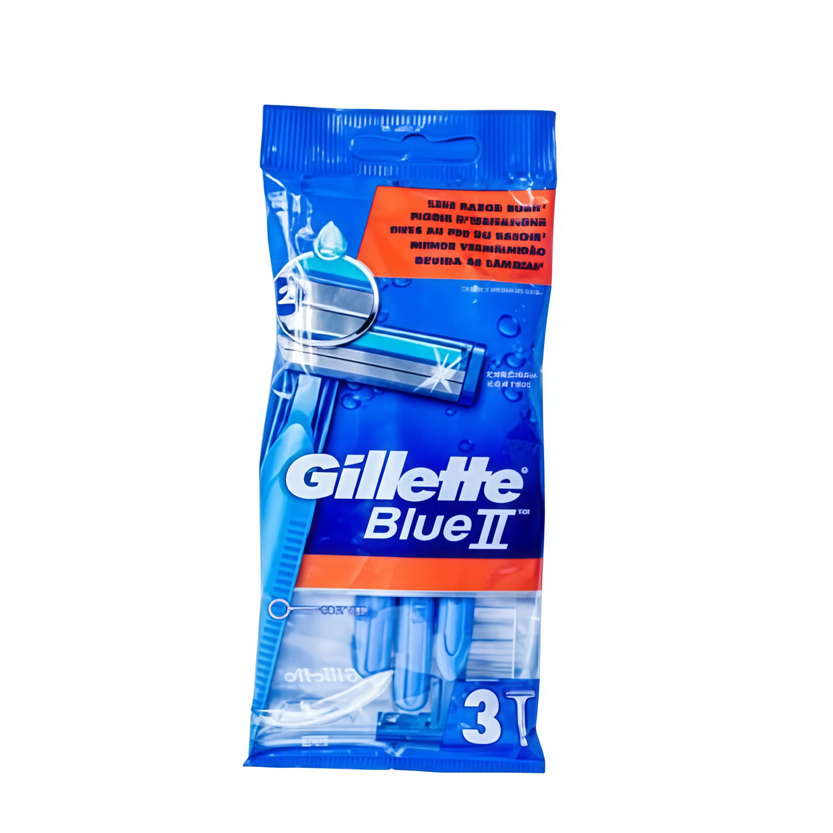 Gillette Blue II Plus Disposable Razors - 3-Pack