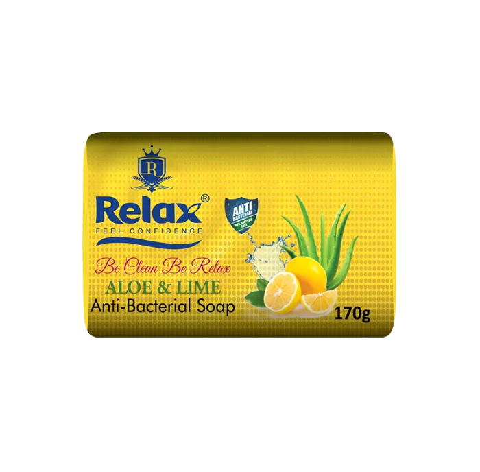 Relax Aloe and Lime Anti-Bacterial Soap  - 170gm