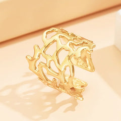Stainless steel Cuff Style Adjustable Ring