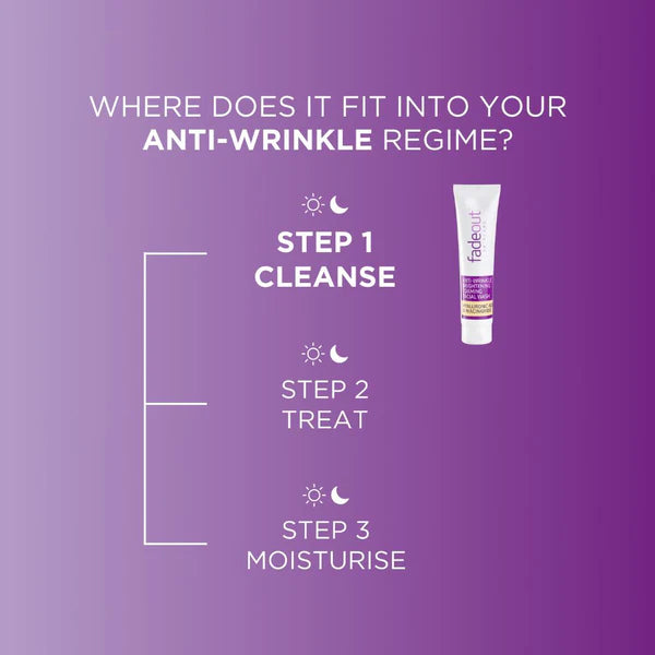 Fade Out Anti-Wrinkle Brightening Facial Wash - 100ml