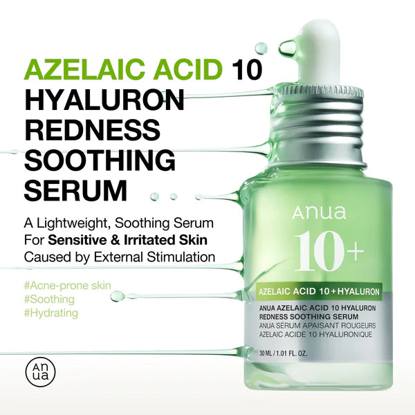 Anua Azelaic Acid 10+ Hyaluron Redness Soothing Serum - 30ml