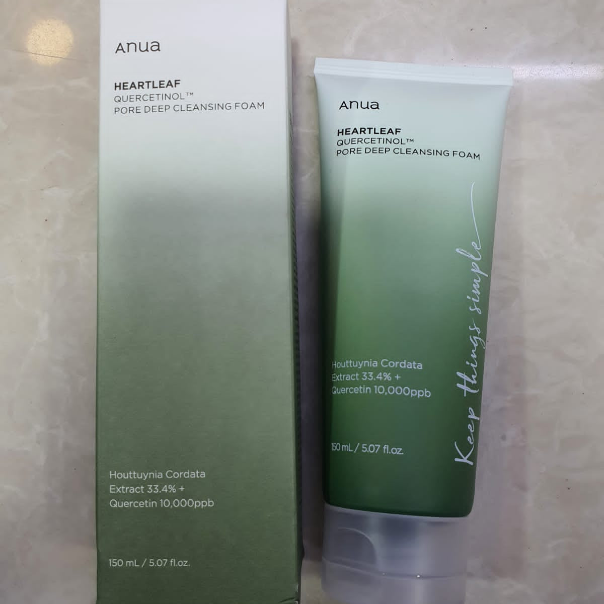 Anua Heartleaf Quercetinol Pore Deep Cleansing Foam - 150ml