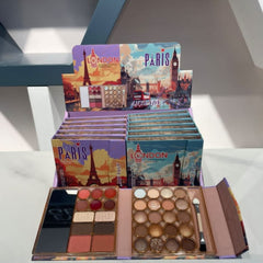 Any lady Foldable London Paris makeup book kit