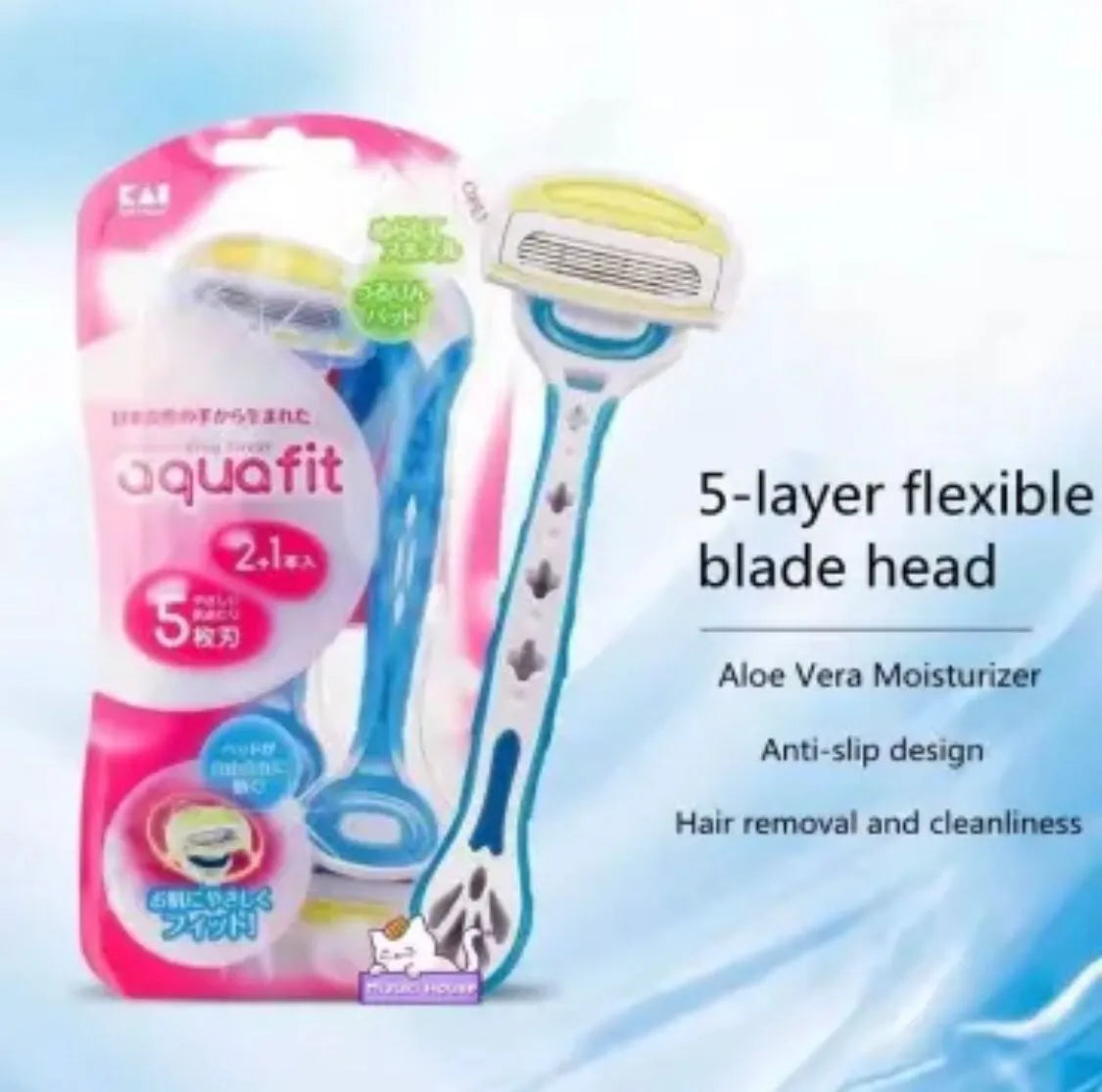 Aquafit 5 blades 3 in 1 moisturising Razor Each