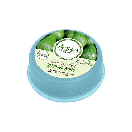 Aqua Color Line Nail polish Remover Pad 40 Pieces