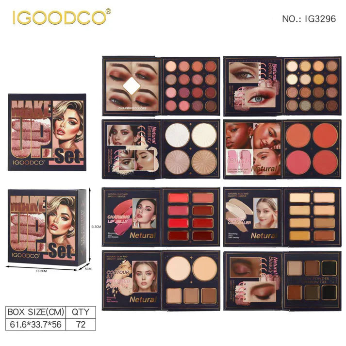Igoodco Premium All in one Makeup Book - 72 Colors
