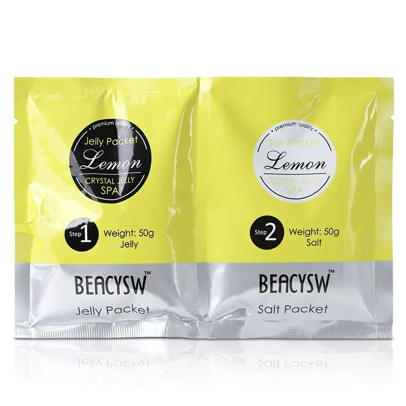 BEACYSW Natural Rose Ginger Foot Soak Powder Jelly Spa Pedicure Set